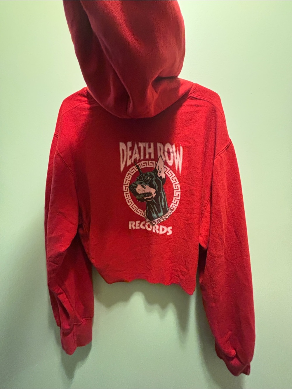 Crooks n Castles x Death Row Records Cropped Hoodie